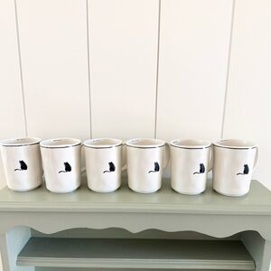 Anthropologie Alta Cat Mug Set of 6!